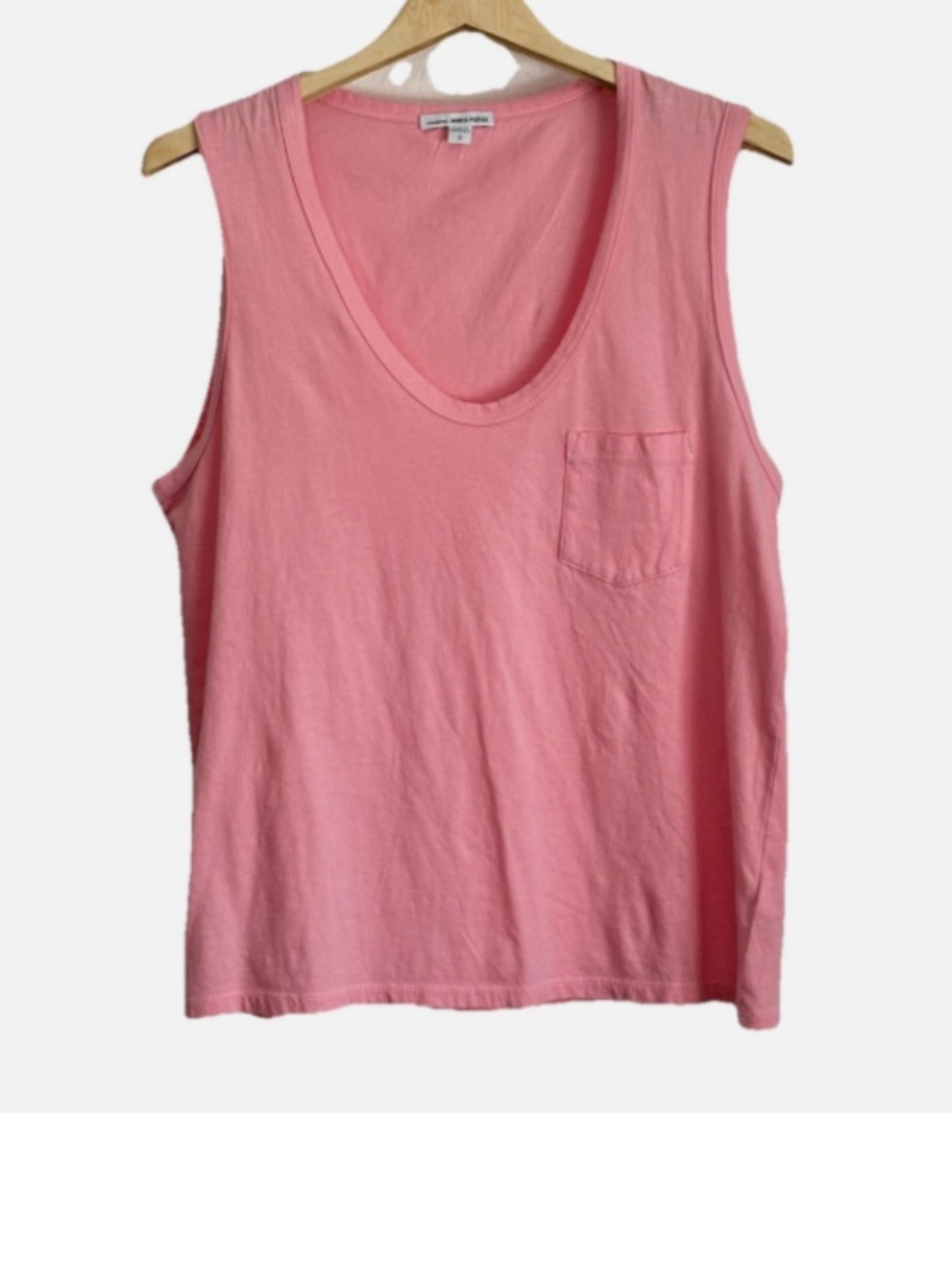 Standard James Perse 100% Cotton V Neck Tank Top Size: 2